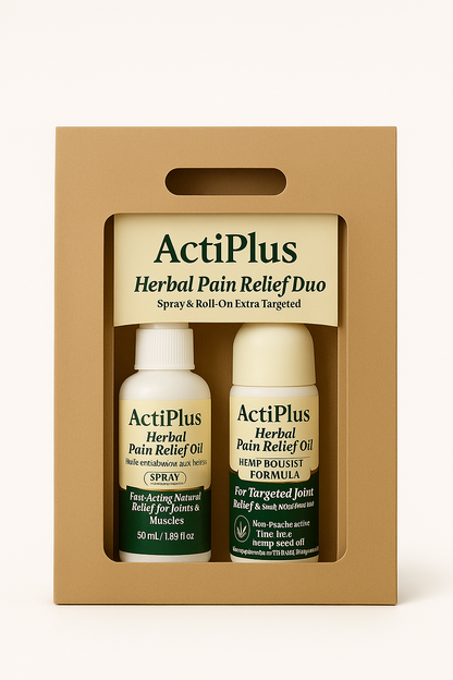 ActiPlus Relief Duo – Spray & Hemp Boost Roll-On Combo